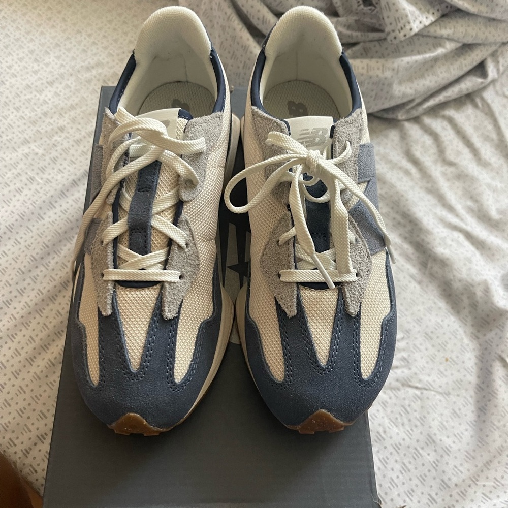 New balance blue and cream